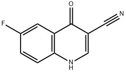 6-Fluoro-4-hydroxyquinoline-3- carbonitrile 구조식 이미지
