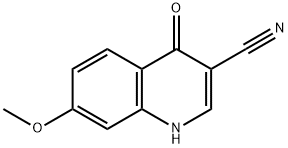3-Quinolinecarbonitrile, 1,4-dihydro-7-Methoxy-4-oxo- 구조식 이미지