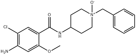 N-(1'-benzyl-4'-piperidyl-N-oxide)-4-amino-5-chloro-2-methoxybenzamide 구조식 이미지