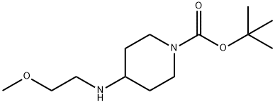 4-(2-METHOXYETHYLAMINO)PIPERIDINE-1-CARBOXYLIC ACID TERT-BUTYL ESTER 구조식 이미지