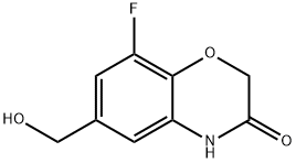 8-fluoro-6-(hydroxyMethyl)-3,4-dihydro-2H-1,4-벤족사진-3-온 구조식 이미지