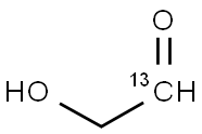 [1-13C]GLYCOLALDEHYDE Structure