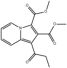 1-Propionyl-2,3-indolizinedicarboxylic acid dimethyl ester Structure