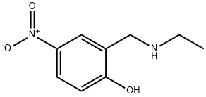 2-[(에틸아미노)메틸]-4-니트로페놀 구조식 이미지
