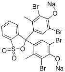 3,3-Bis[3,5-dibromo-2-methyl-4-(sodiooxy)phenyl]-3H-2,1-benzoxathiole 1,1-dioxide Structure