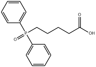 5-(Diphenylphosphinyl)pentanoic Acid Structure