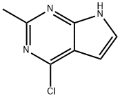 4-Chloro-2-methyl-1H-pyrrolo[2,3-d]pyrimidine 구조식 이미지