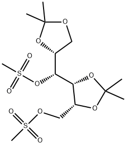 METHANESULFONIC ACID (4S,5S)-5-[(S)-((R)-2,2-DIMETHYL-[1,3]DIOXOLAN-4-YL)-METHANESULFONYLOXY-METHYL]-2,2-DIMETHYL-[1,3]DIOXOLAN-4-YLMETHYL ESTER Structure