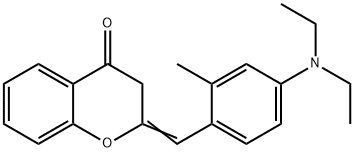 2-[[4-(Diethylamino)-2-methylphenyl]methylene]-2,3-dihydro-4H-1-benzopyran-4-one Structure