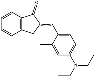 2-[[4-(Diethylamino)-2-methylphenyl]methylene]-2,3-dihydro-1H-inden-1-one Structure