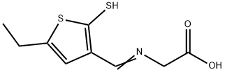 글리신,N-[(5-에틸-2-메르캅토-3-티에닐)메틸렌]-(9CI) 구조식 이미지