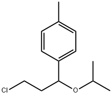 4-[3-클로로-1-(1-메틸에톡시)프로필]톨루엔 구조식 이미지