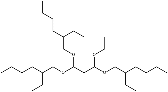 1,1',1''-[(1-ethoxy-1-propanyl-3-ylidene)tris(oxy)]tris[2-ethylhexane] 구조식 이미지