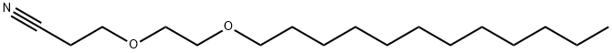 3-[2-(dodecyloxy)ethoxy]propiononitrile Structure
