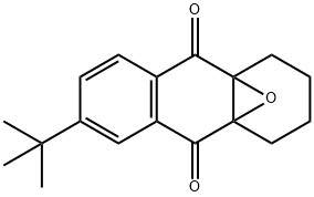 6-(1,1-Dimethylethyl)-1,2,3,4-tetrahydro-4a,9a-epoxyanthracene-9,10-dione Structure