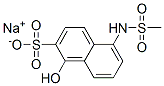1-Hydroxy-5-[(methylsulfonyl)amino]-2-naphthalenesulfonic acid sodium salt Structure