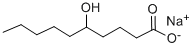 5-HYDROXYDECANOIC ACID SODIUM SALT Structure