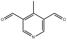 3,5-Pyridinedicarboxaldehyde, 4-methyl- (9CI) 구조식 이미지