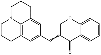 2,3-Dihydro-3-[[(2,3,6,7-tetrahydro-1H,5H-benzo[ij]quinolizin)-9-yl]methylene]-4H-1-benzopyran-4-one Structure