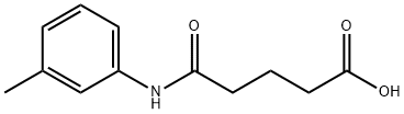 5-[(3-METHYLPHENYL)AMINO]-5-OXOPENTANOIC ACID Structure