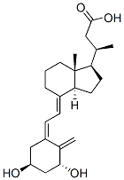 1,3-dihydroxy-(1a,3b,5Z,7E)- 24-nor-9,10-secochola-5,7,10(19)-trien-23-oic acid Structure