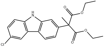 diethyl (6-chloro-9H-carbazol-2-yl)methylmalonate Structure