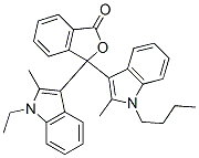 3-(1-butyl-2-methyl-1H-indol-3-yl)-3-(1-ethyl-2-methyl-1H-indol-3-yl)phthalide Structure