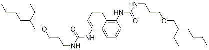 N,N''-naphthalene-1,5-diylbis[N'-[3-[(2-ethylhexyl)oxy]propyl]urea] Structure