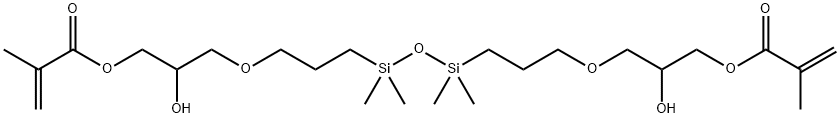 1,3-BIS(3-METHACRYLOXY-2-HYDROXYPROPOXYPROPYL)TETRAMETHYLDISILOXANE,TECH-95 구조식 이미지