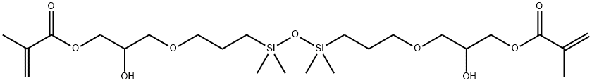 1,3-BIS(3-METHACRYLOXY-2-HYDROXYPROPOXYPROPYL)TETRAMETHYLDISILOXANE,TECH-95 Structure