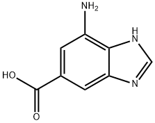 7-AMINO-1H-BENZIMIDAZOLE-5-CARBOXYLIC ACID Structure