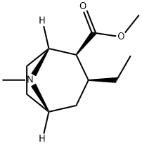 8-Azabicyclo[3.2.1]octane-2-carboxylicacid,3-ethyl-8-methyl-,methylester,(1R,2S,3S,5S)-(9CI) 구조식 이미지