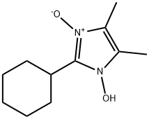 1H-이미다졸,2-사이클로헥실-1-하이드록시-4,5-디메틸-,3-옥사이드(9CI) 구조식 이미지