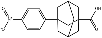3-(4-니트로페닐)아다만탄-1-카복실산 구조식 이미지