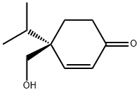 2-Cyclohexen-1-one,4-(hydroxymethyl)-4-(1-methylethyl)-,(4R)-(9CI) Structure