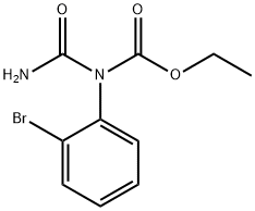 2-(o-Bromophenyl)allophanic acid ethyl ester Structure