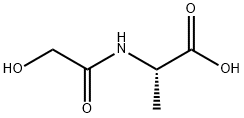 L-Alanine, N-(hydroxyacetyl)- (9CI) Structure