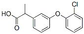 2-(3-(2'-chlorophenoxy)phenyl)propionic acid Structure