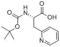 Boc-3-(2-pyridyl)-L-alanine Structure