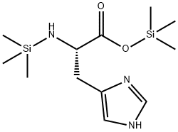 Trimethylsilyl 3-(1H-imidazol-4-yl)-2-[(trimethylsilyl)amino]propanoat e Structure