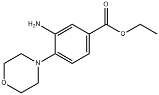 3-아미노-4-모르폴린-4-일-벤조산에틸에스테르 구조식 이미지