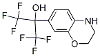 2-(3,4-Dihydro-2H-benzo[1,4]oxazin-7-yl)-1,1,1,3,3,3-hexafluoro-propan-2-ol 구조식 이미지