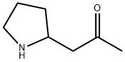 2-Propanone, 1-(2-pyrrolidinyl)- (9CI) Structure