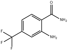 2-아미노-4-(트리플루오로메틸)벤즈아미드 구조식 이미지