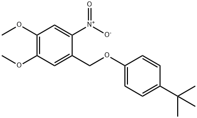 4-[[4-(tert-butyl)phenoxy]methyl]-5-nitroveratrole Structure