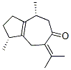 (1R)-2,3,4,5,7,8-Hexahydro-1α,4α-dimethyl-7-isopropylideneazulen-6(1H)-one 구조식 이미지