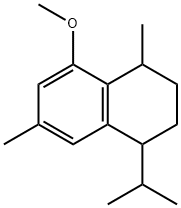 1,6-Dimethyl-4-isopropyl-8-methoxy-1,2,3,4-tetrahydronaphthalene 구조식 이미지