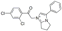 5H-Pyrrolo[1,2-a]imidazolium,  1-[2-(2,4-dichlorophenyl)-2-oxoethyl]-6,7-dihydro-3-phenyl- 구조식 이미지