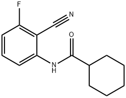 시클로헥산카르복사미드,N-(2-시아노-3-플루오로페닐)-(9CI) 구조식 이미지