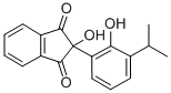 2-Hydroxy-2-(2-hydroxy-3-(1-methylethyl)phenyl)-1H-indene-1,3(2H)-dion e 구조식 이미지